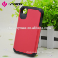 red phone case for iphone 4s rubberized pc+tpu case